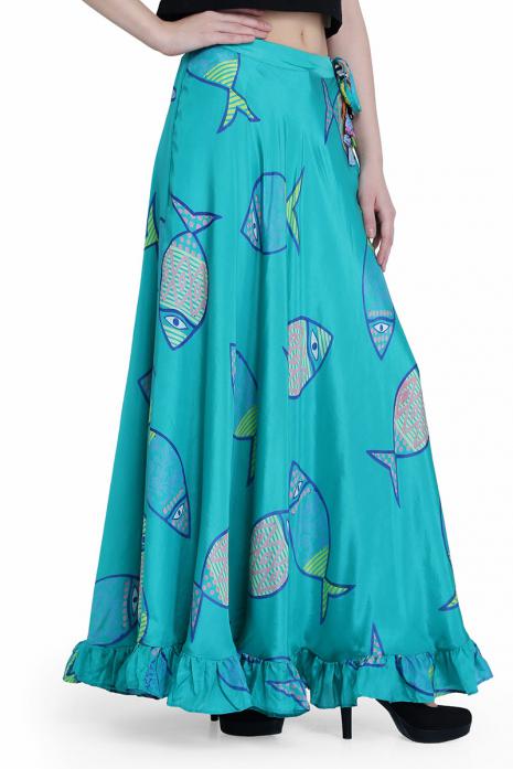 Fish Print Skirt