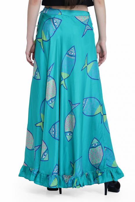 Fish Print Skirt